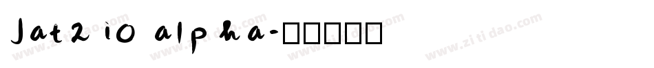 Jatzio alpha字体转换